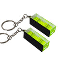 2 high-precision mini three line bubble level gauges, small household key hanging chain level ruler (magnetism, 44x15x17mm) - size: 44x15x17mm, style: magnetism