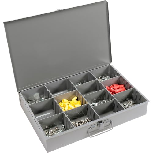 Global Industrial Durham Steel Compartment Box Rack, 20"L x 15-3/4"W x 15"H
