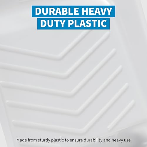 PD 11 Inch Paint Tray Liners, 10-Pack, Disposable, White Plastic - color: Liner (White) – 10 Pack, size: 11-inch