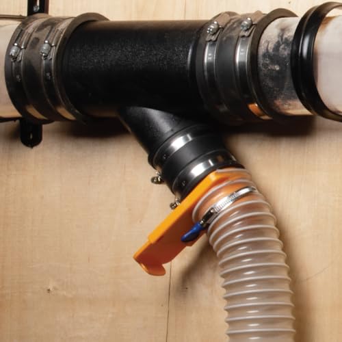 POWERTEC 70148 Dust Control Flex Cuff with Steel Clamps, 2-1/2-Inch - size: 2-1/2", 1PK