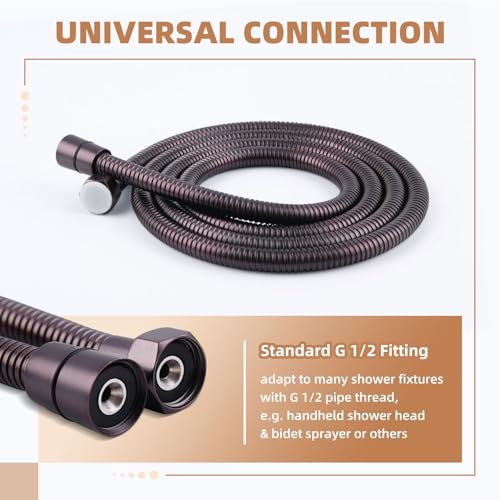 Angle Simple Handheld Shower Hose Replacement, 79 Inches, Oil Rubbed Bronze - color: Oil Rubbed Bronze, size: 79 Inch