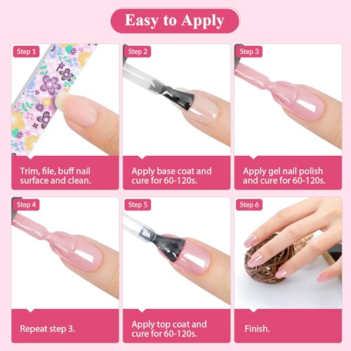 VANREESA 42 Pcs Gel Nail Polish Kit with U V Light 24 Colors Gel Polish Nail Set Glossy & Matte Top Coat Complete Nail Kit with Manicure Tools for All Seasons Gifts for Women Girls - color: Classic & Stylish Collection