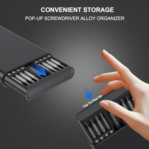 Tanson Precision Screwdriver Set 33-In-1 Small Screwdriver Set,Mini Screwdriver Kit Magnetic Professional Electronic Repair Tool for PC,Computer,Laptop,Iphone,Cell Phone,MacBook,Tablet,Watch,Glasses - color: 32 Black