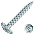 #8 x 1 Inch Wood Screw 500Pcs Alloy Steel Standard Thread Truss Head Fast Self Tapping by SG TZH - color: Silver - Alloy Steel, size: #8 x 1"