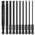 SAE Ball End Hex Head Allen Wrench Drill Bit Set - style: 10PCS Ball Hex Bits