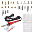 Wood Burning Pen Set Soldering Chiseled Tips and Tweezers Kit - 35pc - size: 35pc
