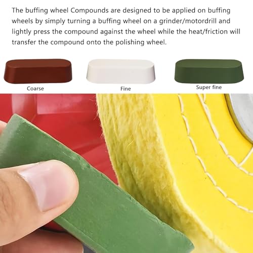 137PCS Buffing Wheel Polishing Kit Compatible with Dremel,Felt Wool Pad Set with Polish Compound,Rotary Tool Accessories with 1/8" Shank,Abrasive Wheel Buffing Polishing for Metal Polishing - color: 137PCS