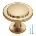 Ravinte Champagne Bronze Cabinet Knobs Zinc Drawer Knobs 1-1/4 Inch 30 Pack - color: Champagne Bronze
