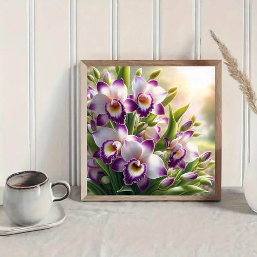 Flower 5D Diamond Art Kits for Adults Beginner,Diamond Dots Paintings Kits - color: DZ916