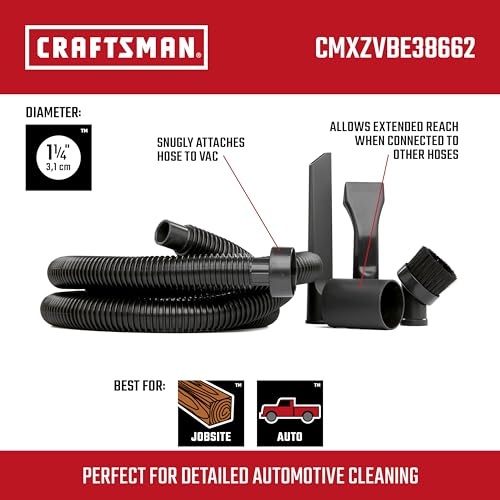 CRAFTSMAN CMXZVBE38662 1-1/4 in. Car Cleaning Wet Dry Vac Attachment Kit - size: Car Cleaning Kit