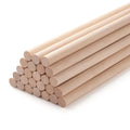 Wood Dowels Wooden Dowel Rods for Crafts, 25PCS 1/2 x 24 Round Macrame Wooden Sticks for Crafting, Unfinished Hardwood Sticks for Arts and DIYers, Tiered Cake Support and Wedding Ribbon Wands - size: 1/2"×24"-25PCS