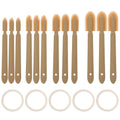 Kifmurase 17Pcs Rubber Caulking Spatulas Tools, Silicone Caulking Finishing Tool Kit, Multifunctional Caulk Remover, Smoothing Spreader Applicator for Floors, Tiles, Walls, Bathrooms (4 Sizes)