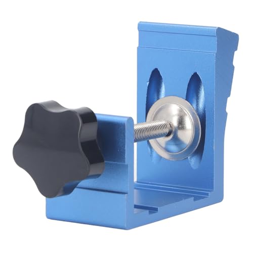 Pocket Hole Jig System, Durable Aluminum Alloy Drill Guide for Furniture Repair Woodworking Portable Pocket Joinery Kit with Drill Bit Stop Collar Screws Wooden and Plastic Plugs