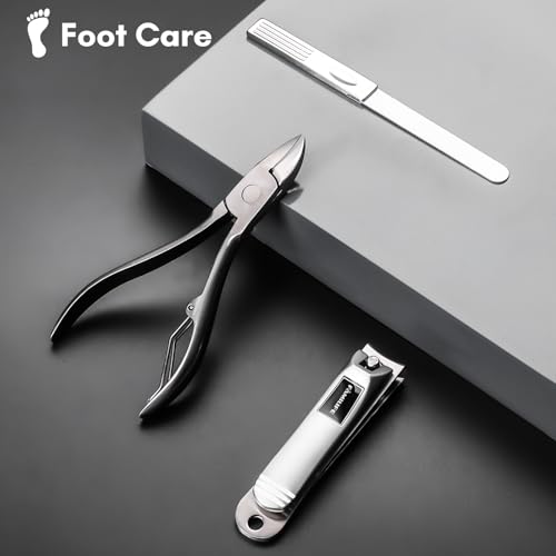 FAMILIFE Stainless Steel Manicure Set 11-in-1 Professional Nail Clipper Kit | Portable Leather Travel Case, Pedicure & Grooming Tools for Fingernails & Toenails, Luxury Gifts Set for Men & Women, Brown - color: Brown
