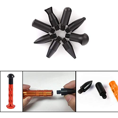 LadyRosian Car Paintless Dent Repair Tools Rubber Hammer Double-Faced Rubber Mallet Alloy Knockdown Tap Down Hammer with 9 Heads Kit for Dent Remover - color: Tool B