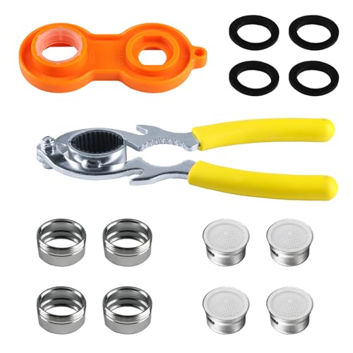 6 Pcs Faucet Aerator Removal Wrench Kit Sink Bubbler Wrenches M24 Aerators