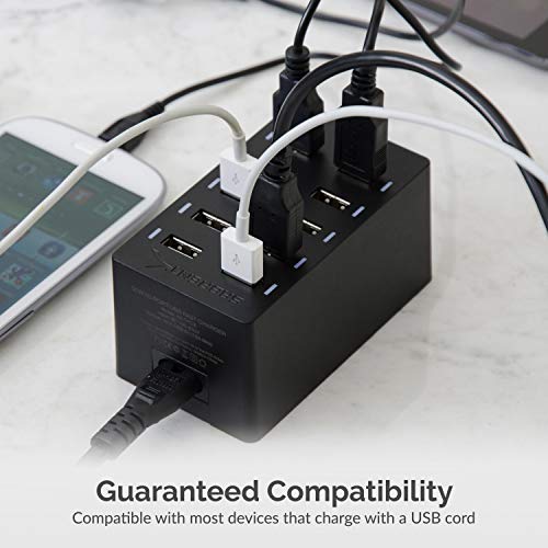 SABRENT 60W 10-Port USB Charging Station, Auto-Detect (AX-TPCS) - size: 10-Port