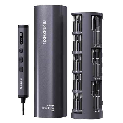 3.7V Mini Electric Screwdriver 78-in-1, Max 0.5N.m, Precision Screwdriver Set with 72 Magnetic Bits, 5/32" Hex, Magnetic Storage, Repair Tool Kit for Electronics Computer, Phone, Glasses, Watch