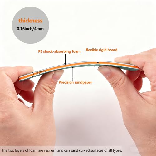 IRISFLY 6Pcs Sanding Sticks,Polishing Sticks Assorted,Model Hobby Making Tools,Metal and Plastic Sanding Tools for Gundam Repairing,Model Craft Amateur Beginner (400,600,800,1000,1200,1500 Grit) - style: 400,600,800,1000,1200,1500 Grit