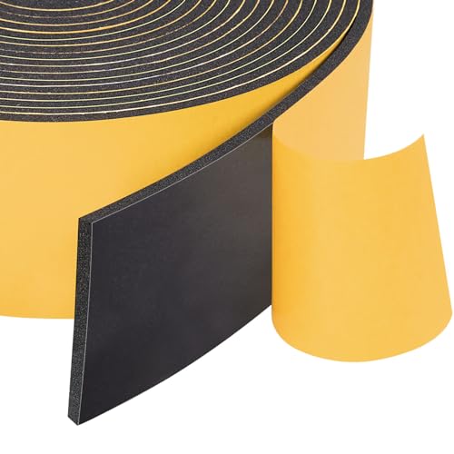 Yotache Neoprene Weather Stripping 2" W X 1/8" T, 16 Ft Length - size: 2"x1/8"x16 FT