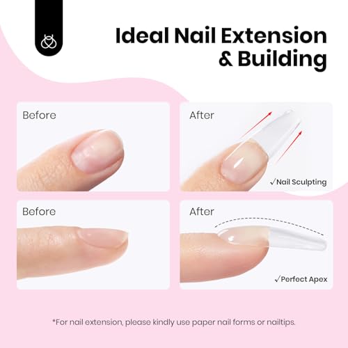 Beetles Hard Gel for Nails HEMA-Free, 1 oz 9 in 1 Pink Builder Nail Gel - color: Pink HEMA-Free 1 oz