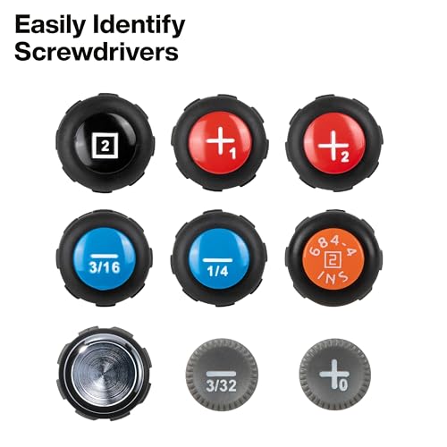 Klein Tools 85814 14-Piece Screwdriver Set, 4 Precision, 5 Standard Drivers with Color-Coded Handles, 3 Insulated Screwdrivers, 1 Demolition Driver, and Magnetizer - style: Deluxe Combo Set