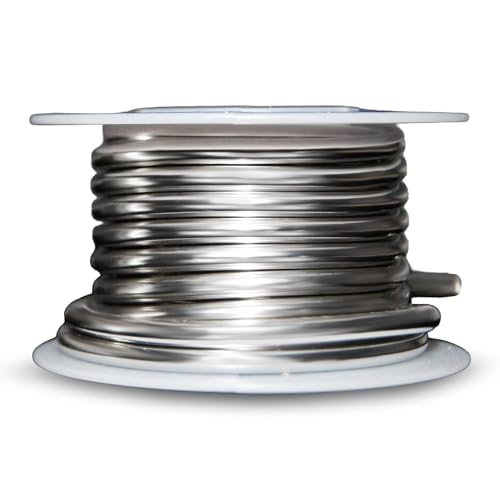 AIM Lead-Free Plumbing Solder, Silver Bearing, 0.125inch dia, 1/4 Lb Spool - size: 0.25lb-113g (3mm-0.125inch)