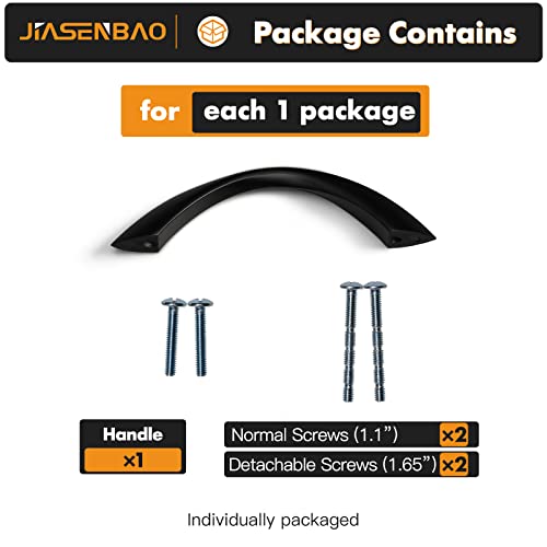 Black Cabinet Pulls 3 Inch Arch Twisted Matte Black Handles Drawer Kitchen Cupboard Bathroom Dresser Cabinet Hardware Zinc Alloy 10 Pack - color: Black, size: 3 Inch Hole Centers
