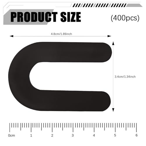 400 Horseshoe Tile Spacers, 1/4-Inch U-Shaped Plastic Spacers for Tile Leveling System Floor Wall Tile Installation - size: 1/4"-400 Pcs