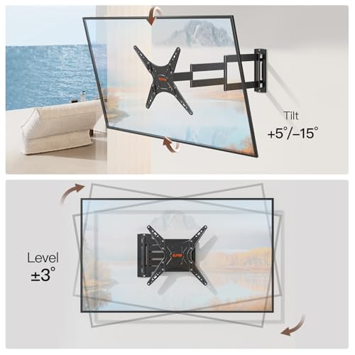 ELIVED Outdoor Long Arm TV Mount for 26-65" TVs, 37.4in Extension - size: Outdoor Arm: 37.4"