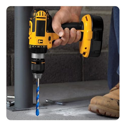 5PCS 15/64" Solid Carbide Drill Bit Set, Masonry Drill Bits, Concrete Drill Bits, Carbide Drill Bits for Glass, Tile, Brick, Cement, Plastic, Wood - size: 15/64"-5PCS