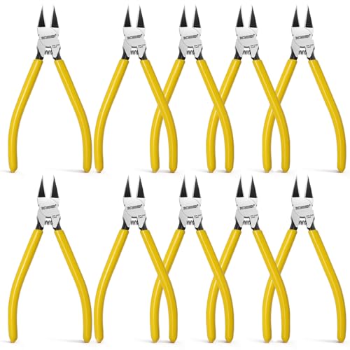 BOOSDEN 10 Pack Flush Cutters, 6'' Floral Wire Cutters Heavy Duty - color: 6''-10 Pack