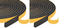 Yotache Weather Stripping Door Seal Strip 1/2 x 1/4 inch, 2 Rolls x 13Ft, New Adhesive Foam Insulation Tape for Door Frames, Windows, Total 26Ft (Pack of 2) - size: 1/2"x1/4"x26 FT (Pack of 2)