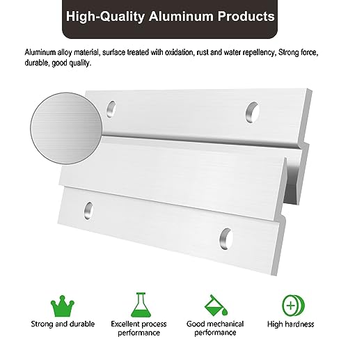 French Cleat Picture Hanger, 4 Inch Aluminum Z Hanger, 5 Pairs - size: 4inch-5Pairs, style: Standard thick