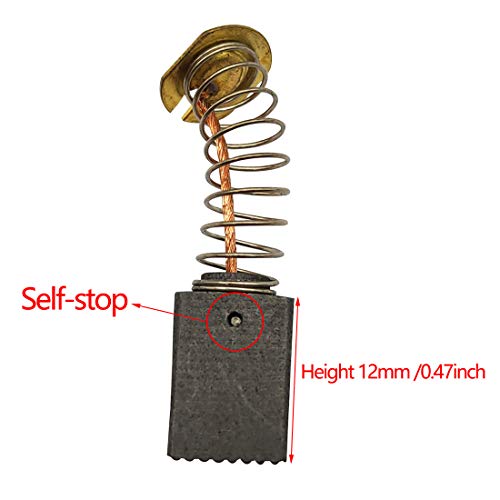 30 Pack Electric Motor Carbon Brushes Self Stop 411# for Replacement Repair Power Tool Part 6x9 x14mm, for Angle Grinders, Electric Hammer Drills, Circular Saws - size: 411#