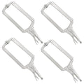 4 Pack 18 Inch C Clamp Locking Pliers,Locking C Clamp, Adjustable Nickel Plated C Pliers For Wood Working, Welding, Electrician Maintenance and more, by GENHAKON - size: 4 Pack 18 Inch