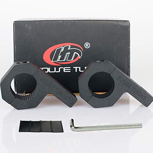 House Tuning 1.0 inch Holder Clamp Aluminum (25mm Diameter) Tube Clamps Mount Bracket Horizontal Bar Clamp kit for Work Light Bar(2pcs-1.0" Clamp) - size: 1.0"