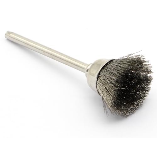 60-Piece Wire Brush Set - Metal Rust Removal, Polishing, Cleaning - Shaft 1/8″ (3mm) - Removes Burrs, Dust, and Oxide Layer - Handles Rough Surfaces - Designed for Industrial and DIY Enthusiasts - style: Set of 60 Wire Brushes
