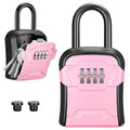Puroma Key Lock Box for House Keys Combination Lockbox with Code, 1 Pink - color: Pink