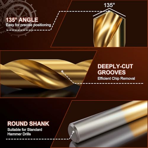 M6x1.0 Thread Repair Kit, Metric Helicoil Repair Kit with HSS Drill Bits - size: M6x1.0