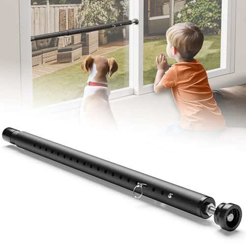 1-Pack Sliding Door and Window Security Bars, 17-50 Inch, Black - color: Black - 1 Pack