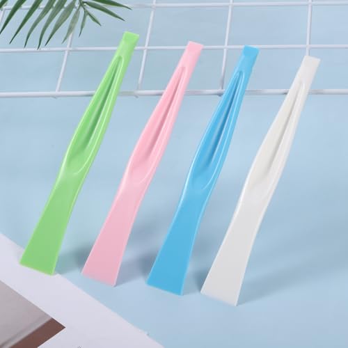 4 PCS Plastic Label Scraper Tool, Multipurpose Kitchen Scraper Cleaner Tool, Hard Plastic Cleaning Label Remover Tools, 4 Colors