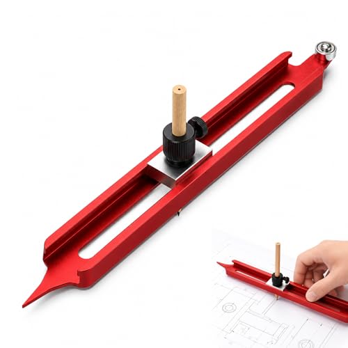 Scribing Tool with Lock & Pencil Holder, Contour Gauge for Carpentry Tiling