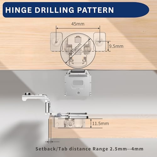 Burks 30 Pack 1-13/32" Overlay Soft Close Face Frame Cabinet Hinges - size: 1 13/32'' Overlay