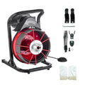 HoldwellS 75FT x 1/2 Inch Drain Cleaner Machine, Manual Feed Electric Drain Auger for 2"-6" Pipes, Sewer Snake Auger with 4 Cutters & Pneumatic Foot Switch - color: 75FT x 1/2inch (Manual Feed)