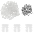 100 Set Cabinet Hinge Repair Kit, M4 x 10 mm Dowel Inserts