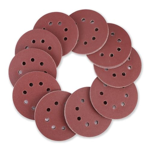WORKPRO Sanding Discs, 5-Inch 120 Grit 8-Hole Hook and Loop, 50 Pack - style: 50PCS 5 Inch 120 Grit