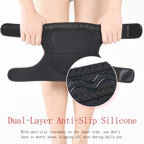 OTraki Gardening Knee Pads for Women & Men Knee Cushion for Kneeling | Adjustable High Elastic Soft Durable Kneepads for House Floor Cleaning, Gardening Maintain, Construction Work, Black L