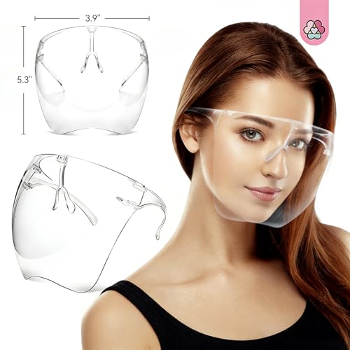 SAVILAND Anti Fog Clear Face Shield for Nail Drill Dust Splash Guard - size: 1 Count (Pack of 1)