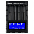Battery Charger, Universal 4 Bay Charger with LCD Display(Version 3.0) | Intelligent Quick Charger Independent Slot